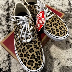 Vans Leopard Print Lace-up Tennis Shoe *NEW*